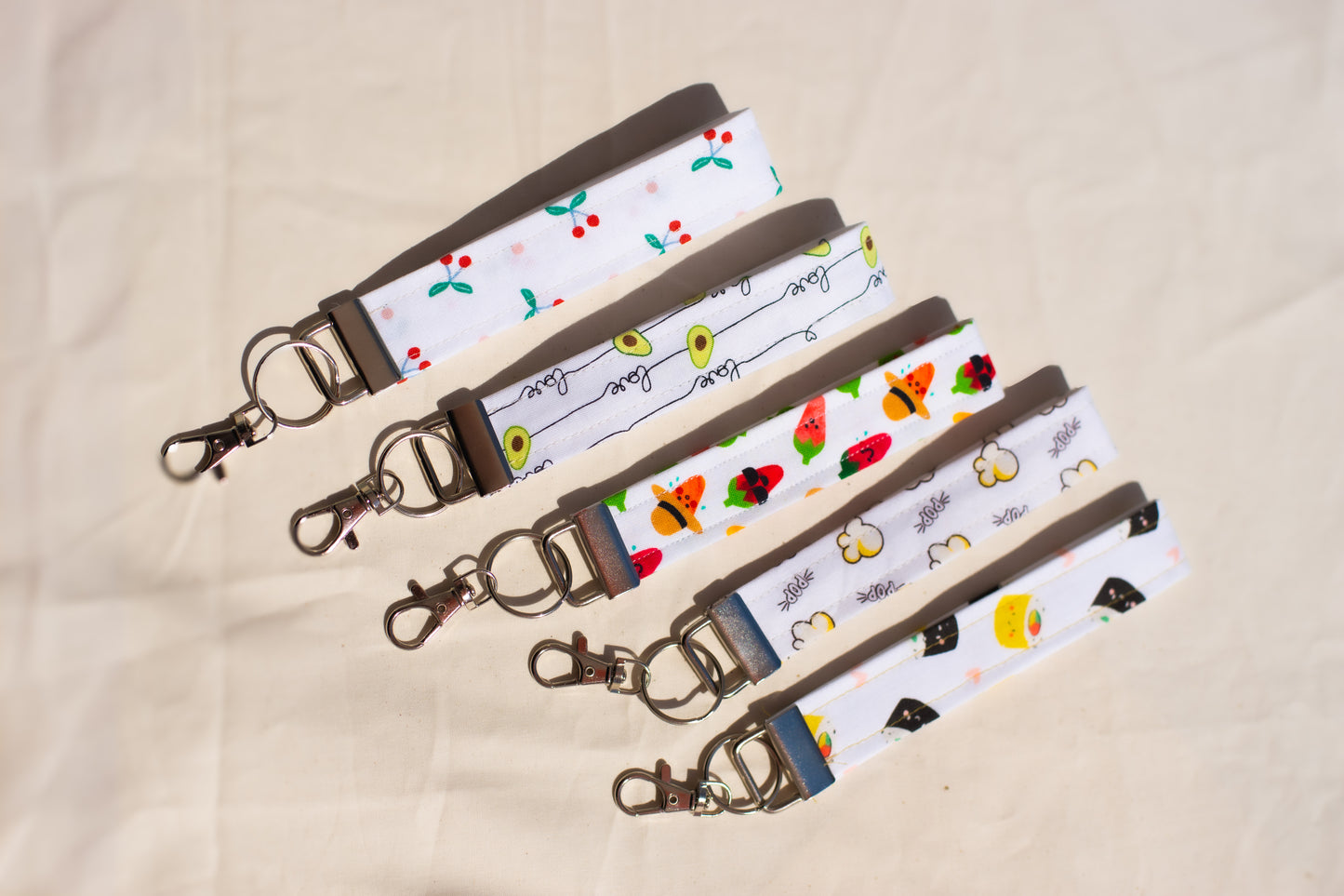 Handmade Key Fob Wristlet Keychain